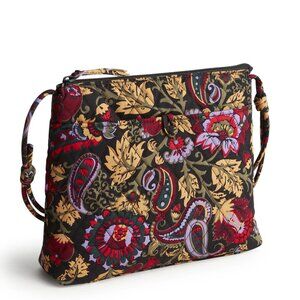 Vera Bradley Premium Cotton Original Hipster Crossbody, Midnight Garden Paisley